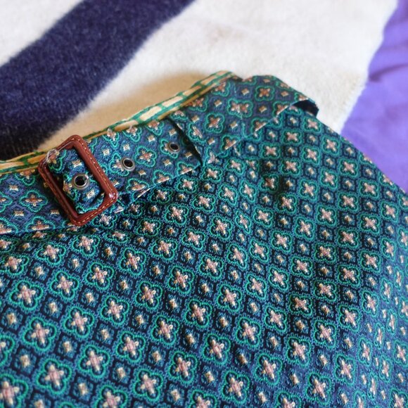 Retro Forest Green Mini Skirt UO - Picture 2 of 2